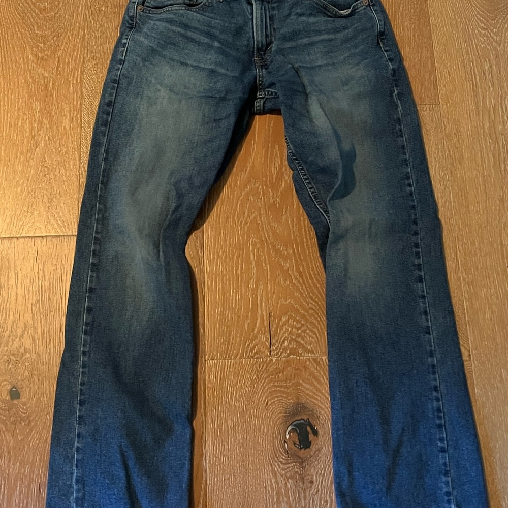 Signature by Levi Strauss Dark Indigo Straight Jeans 29 x 30